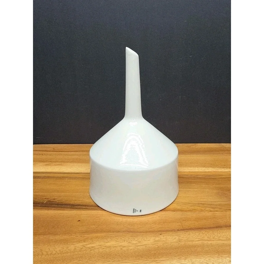 Vtg Coors USA 3 B-5Porcelain Buchner Funnel White Glazed Filter Strainer EUC